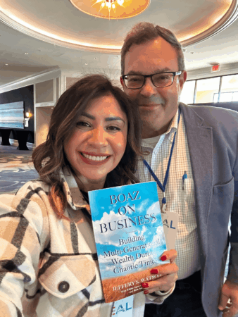 Jeff Watson sharing with readers of his book Boaz on Busines